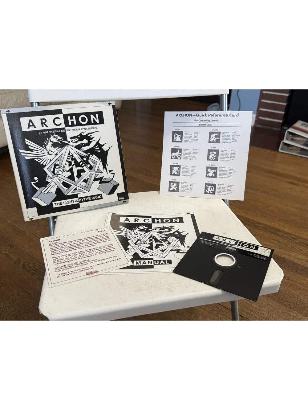 Archon by Electronic Arts for Apple II,IIe,IIc,IIgs, Looks Good W/ Manual